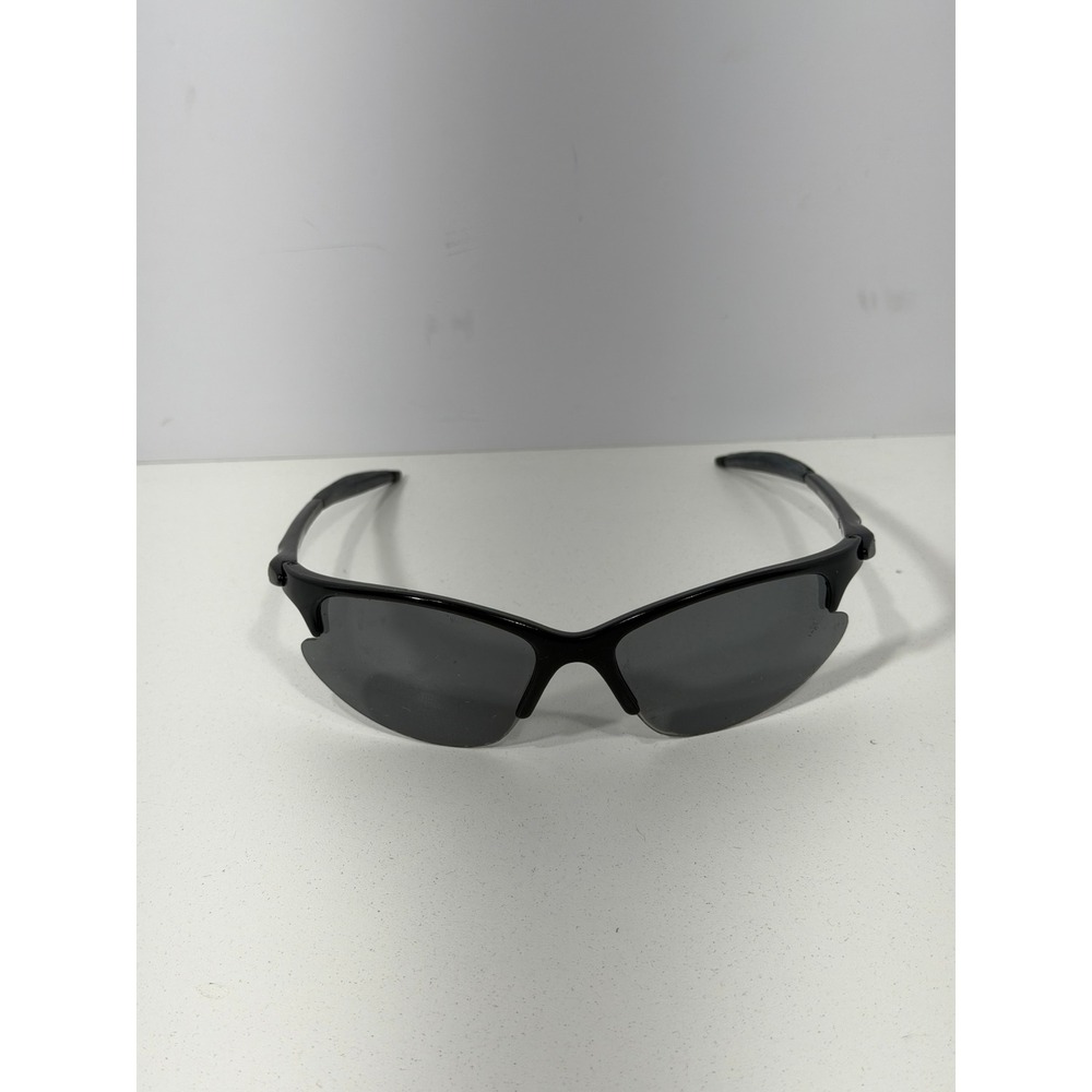 Style Eyes Lowdown Polarized Sport Sunglasses Black Wrap Frame Gray Lens Y2k 90s